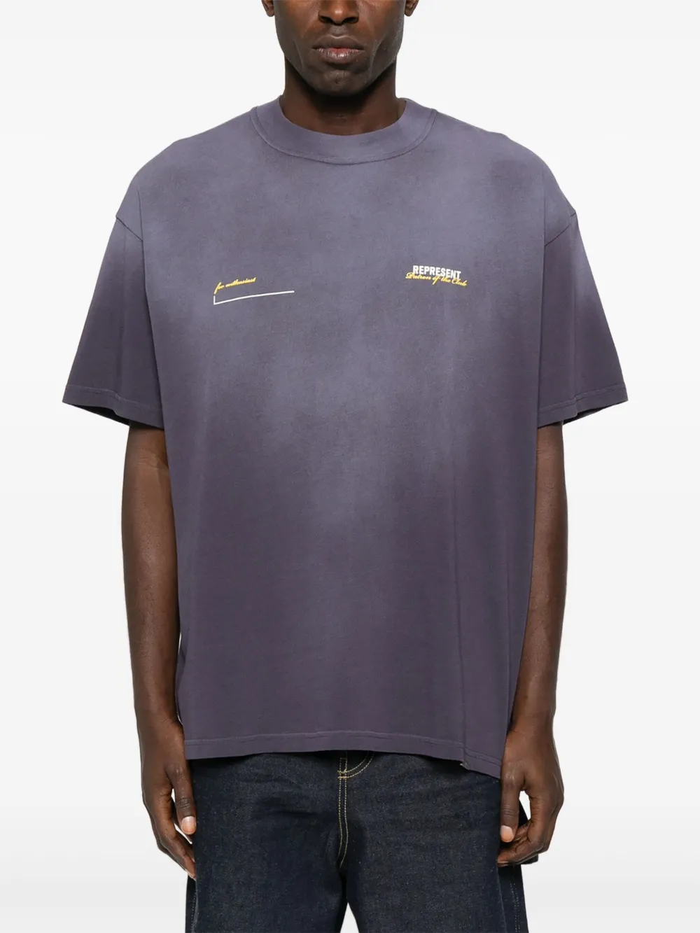 Represent T-shirt met logoprint Blauw