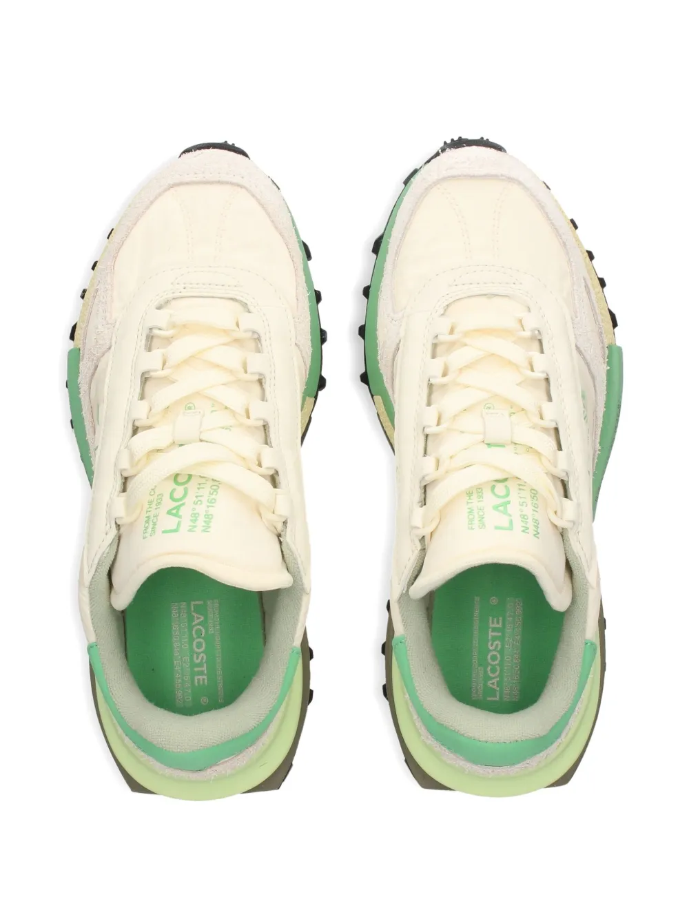 Lacoste Elite Active suede-leather sneakers Neutrals