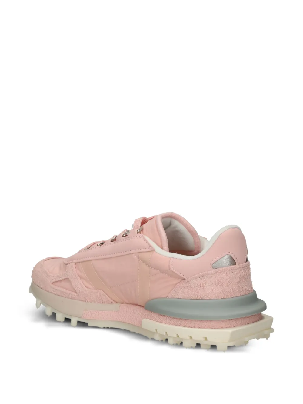 Lacoste Elite Active suede-panelled leather sneakers Pink