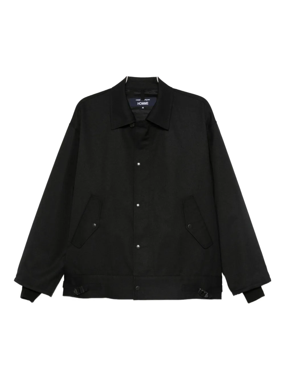 Comme Des Garçons Homme Deux Wool-blend Jacket In Black