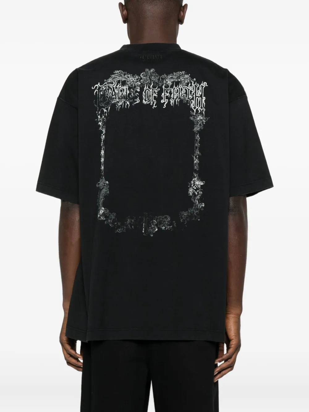VETEMENTS T-shirt met grafische print Zwart