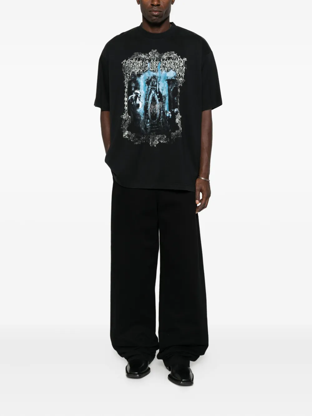 VETEMENTS graphic-print T-shirt - Zwart