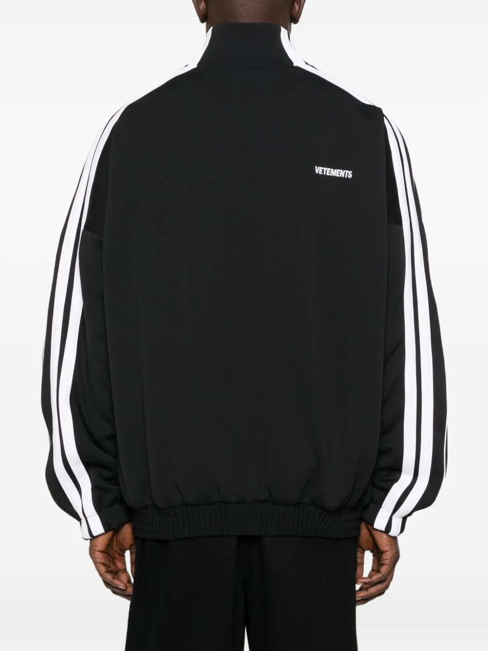 VETEMENTS Gestreept jack Zwart
