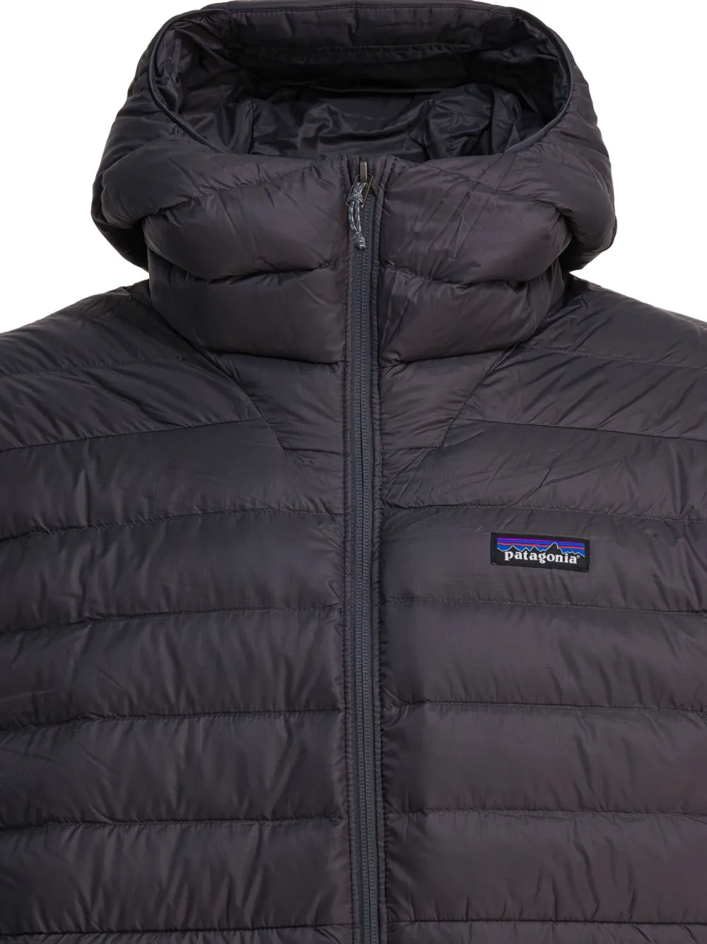 Patagonia Lightweight Hooded Quilted Jacket In Gray