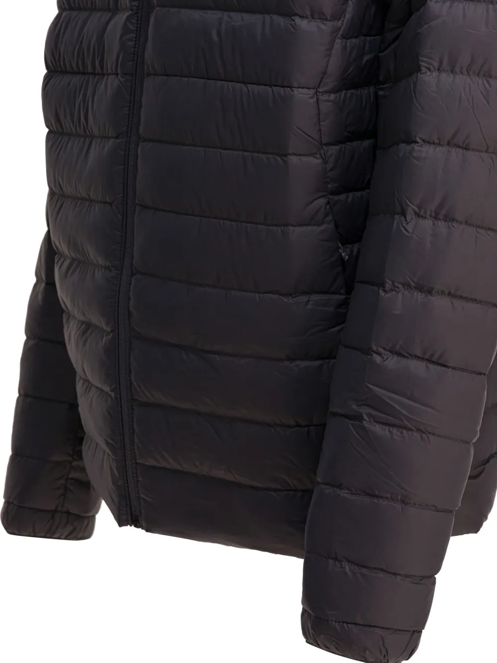 Patagonia Lightweight Hooded Quilted Jacket In Gray