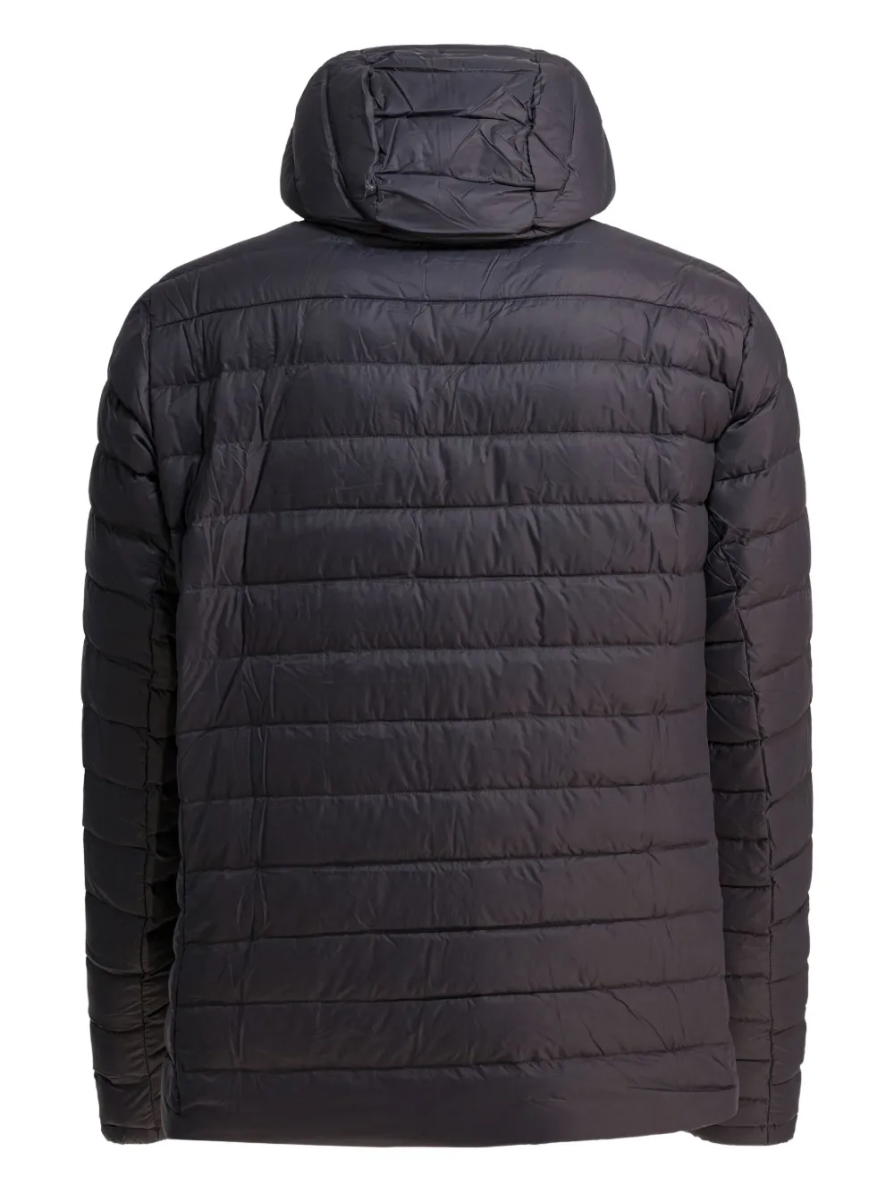 Patagonia Lightweight Hooded Quilted Jacket In Gray