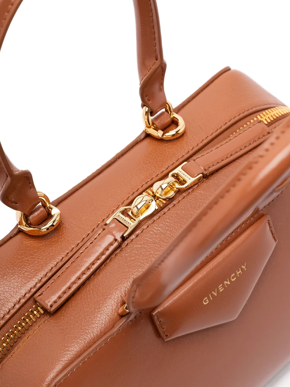 Givenchy Calf Leather Shoulder Bag In Brown