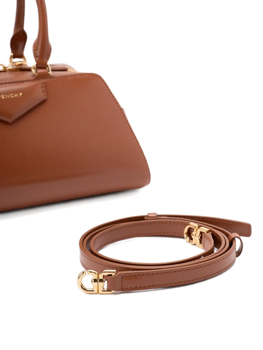 Givenchy Calf Leather Shoulder Bag In Brown
