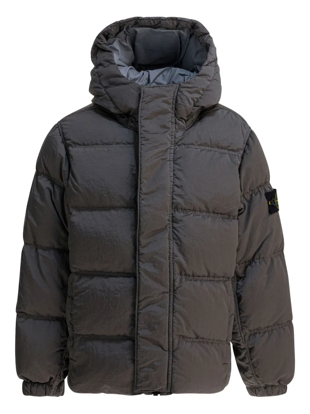 Stone Island Junior フーデッド パデッドジャケット - ブラック Stone Island Junior フーデッド パデッドジャケット - ブラック