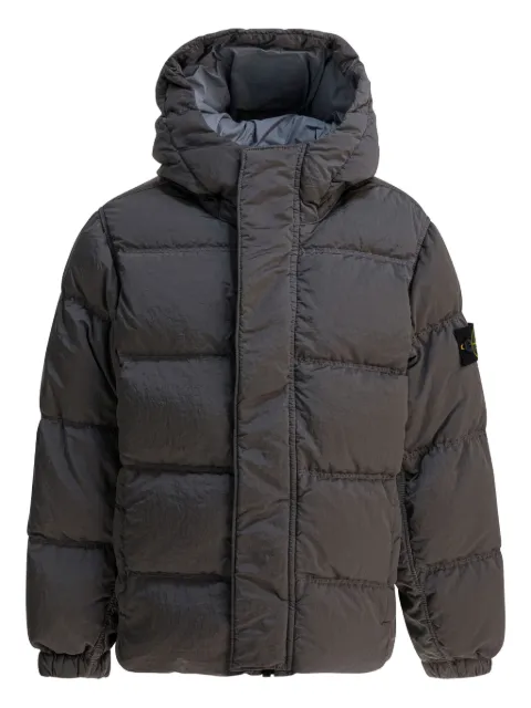 Stone Island Junior padded hooded jacket