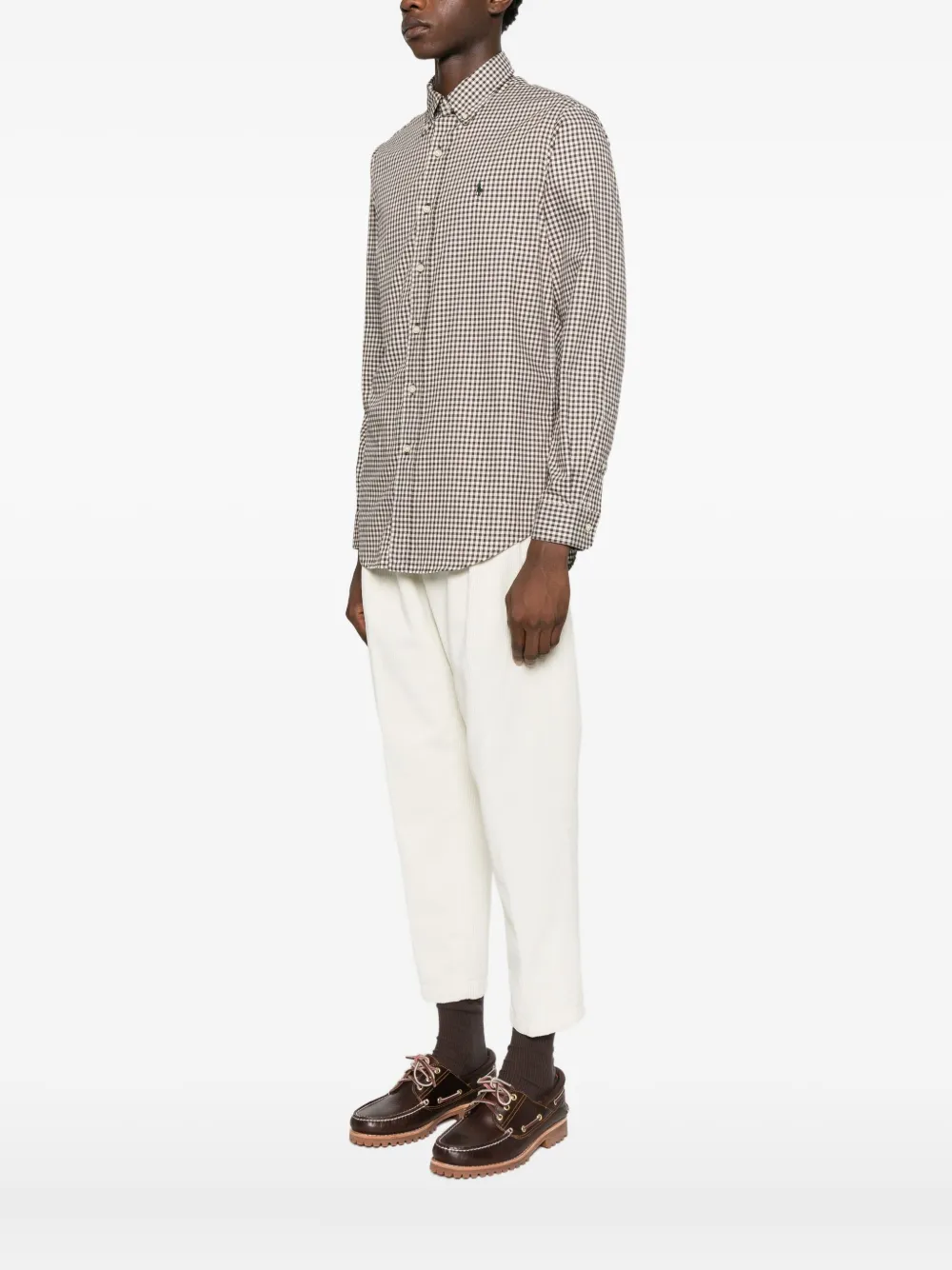 Polo Ralph Lauren Checked Logo-embroidered Shirt In Multi