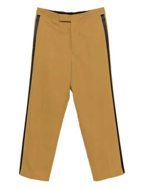 SAPIO gabardine side-stripe trousers