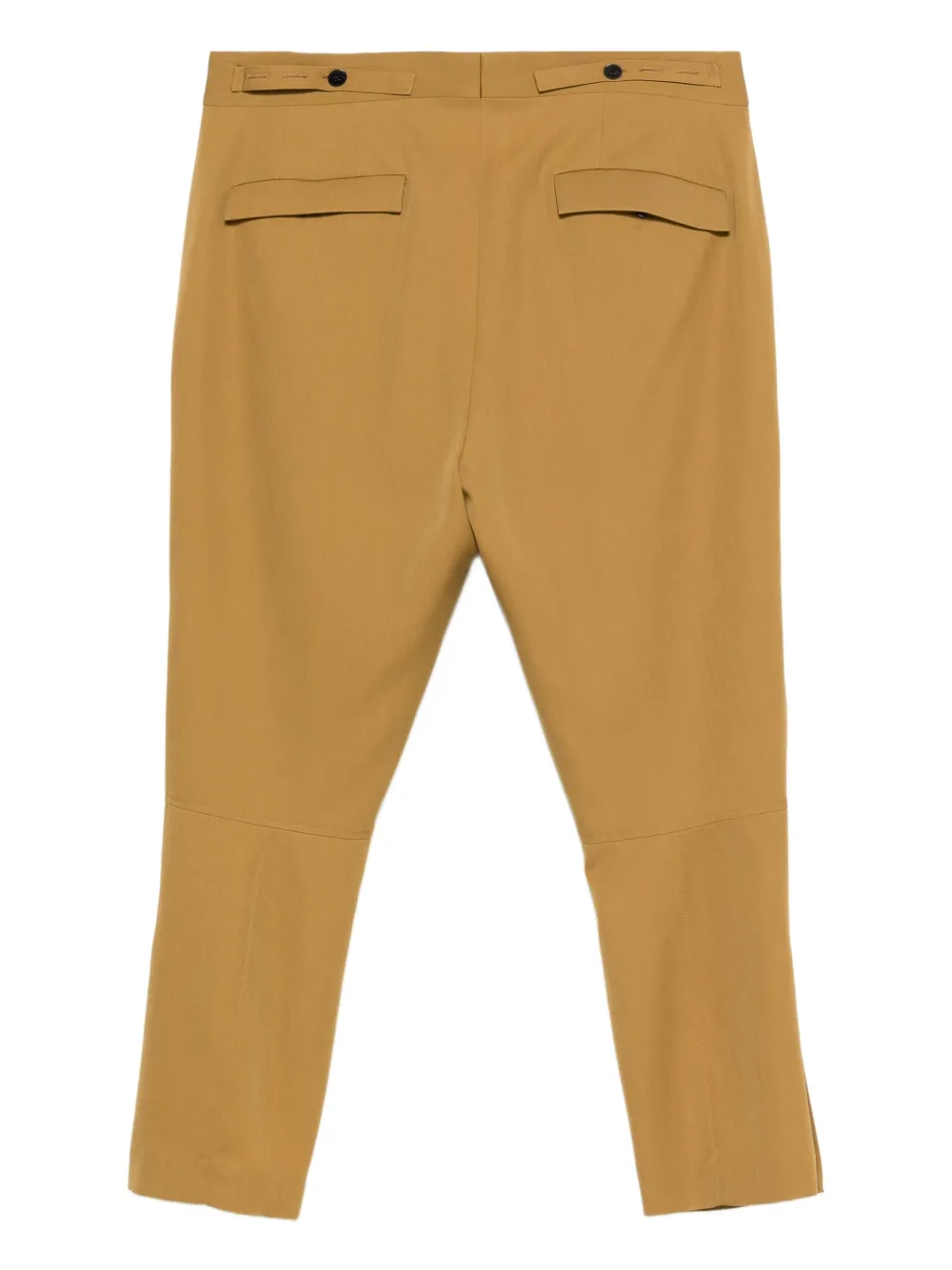 Sapio Pleated Gabardine Trousers In Brown