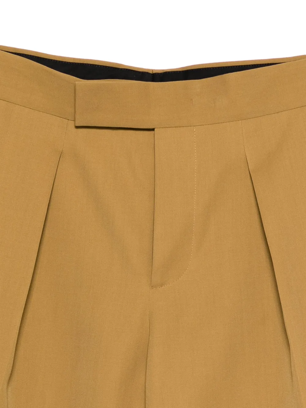 Sapio Pleated Gabardine Trousers In Brown