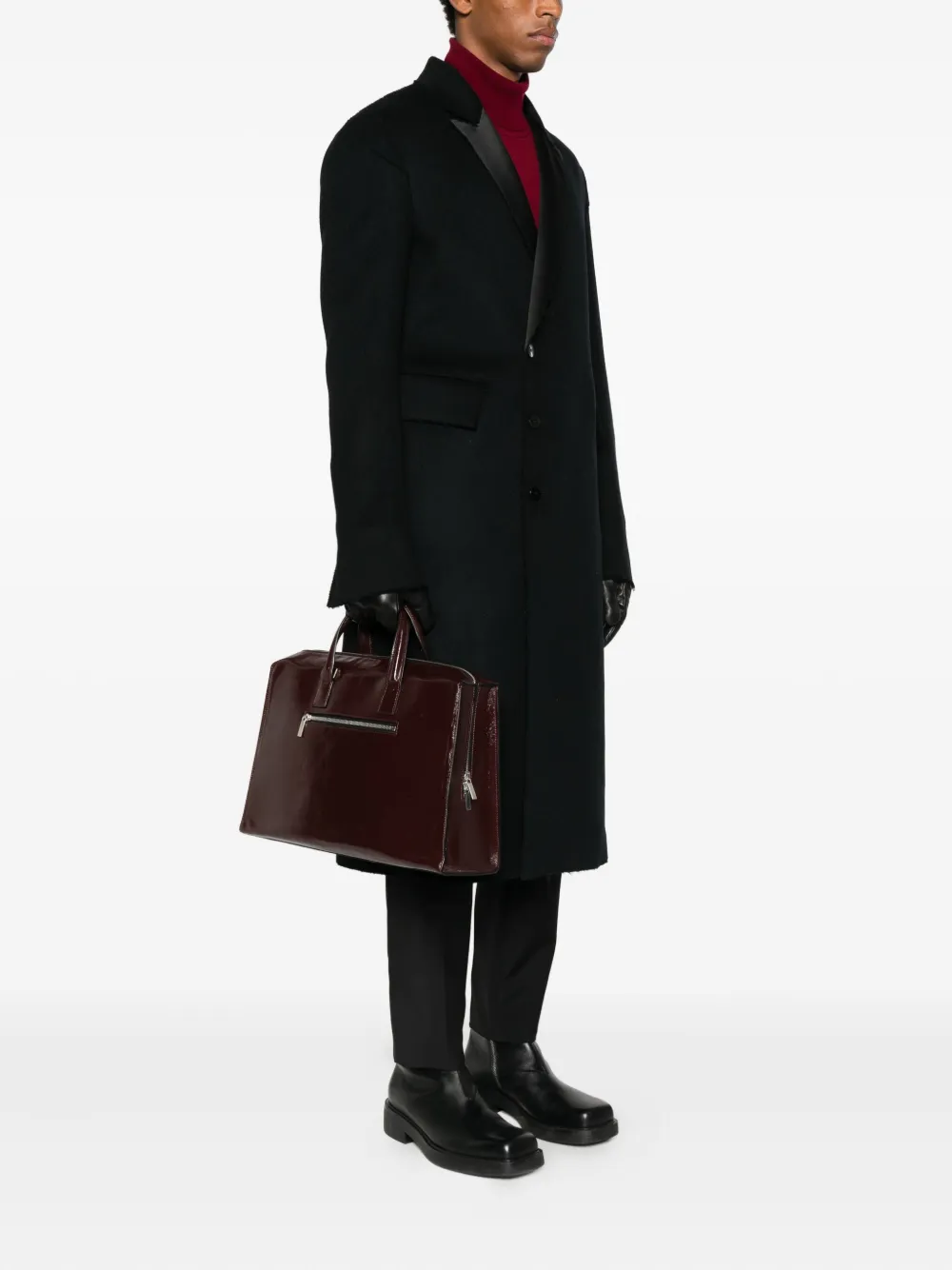 SAPIO leather top-handle tote bag | Men | Image 2