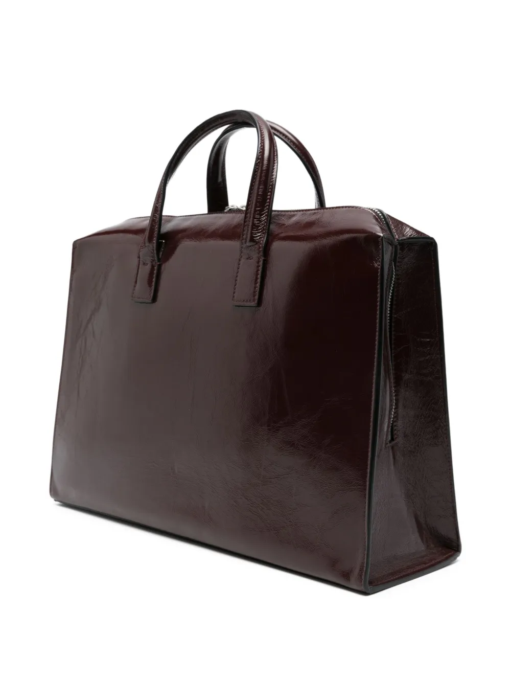  Sapio Leather Top-handle Tote Bag - Red 