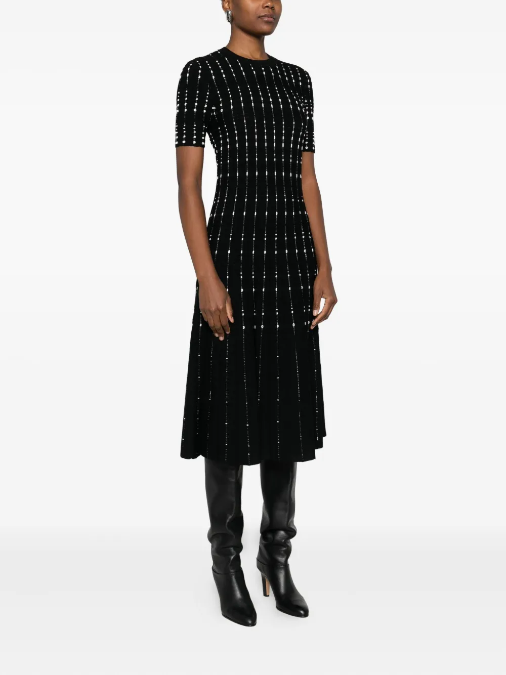 JOSEPH Gestreepte jurk Zwart