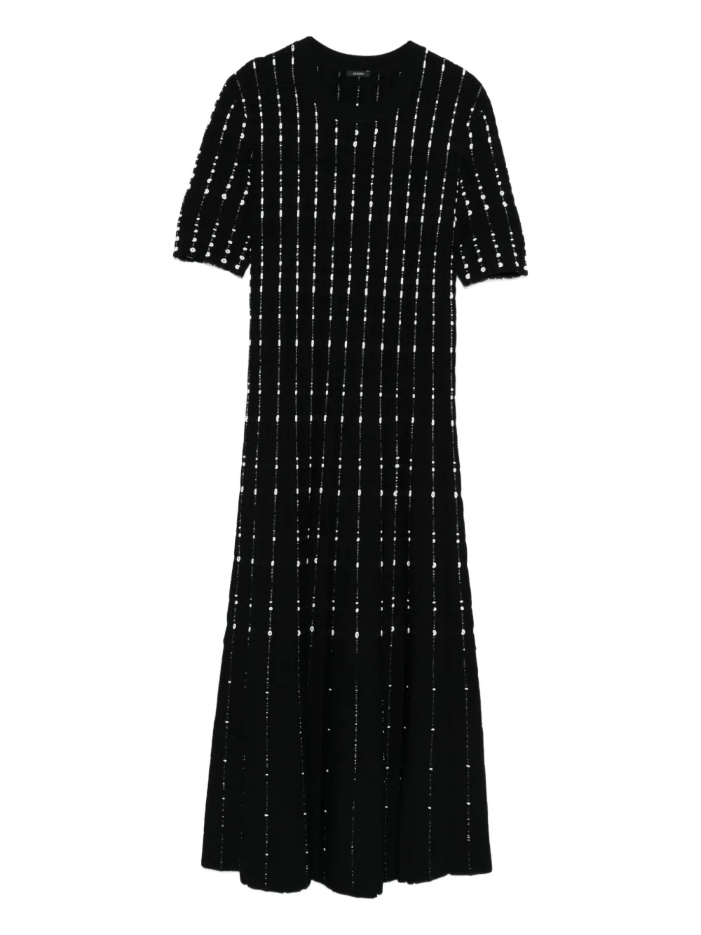 JOSEPH vestido con rayas estampadas | negro | Image 1