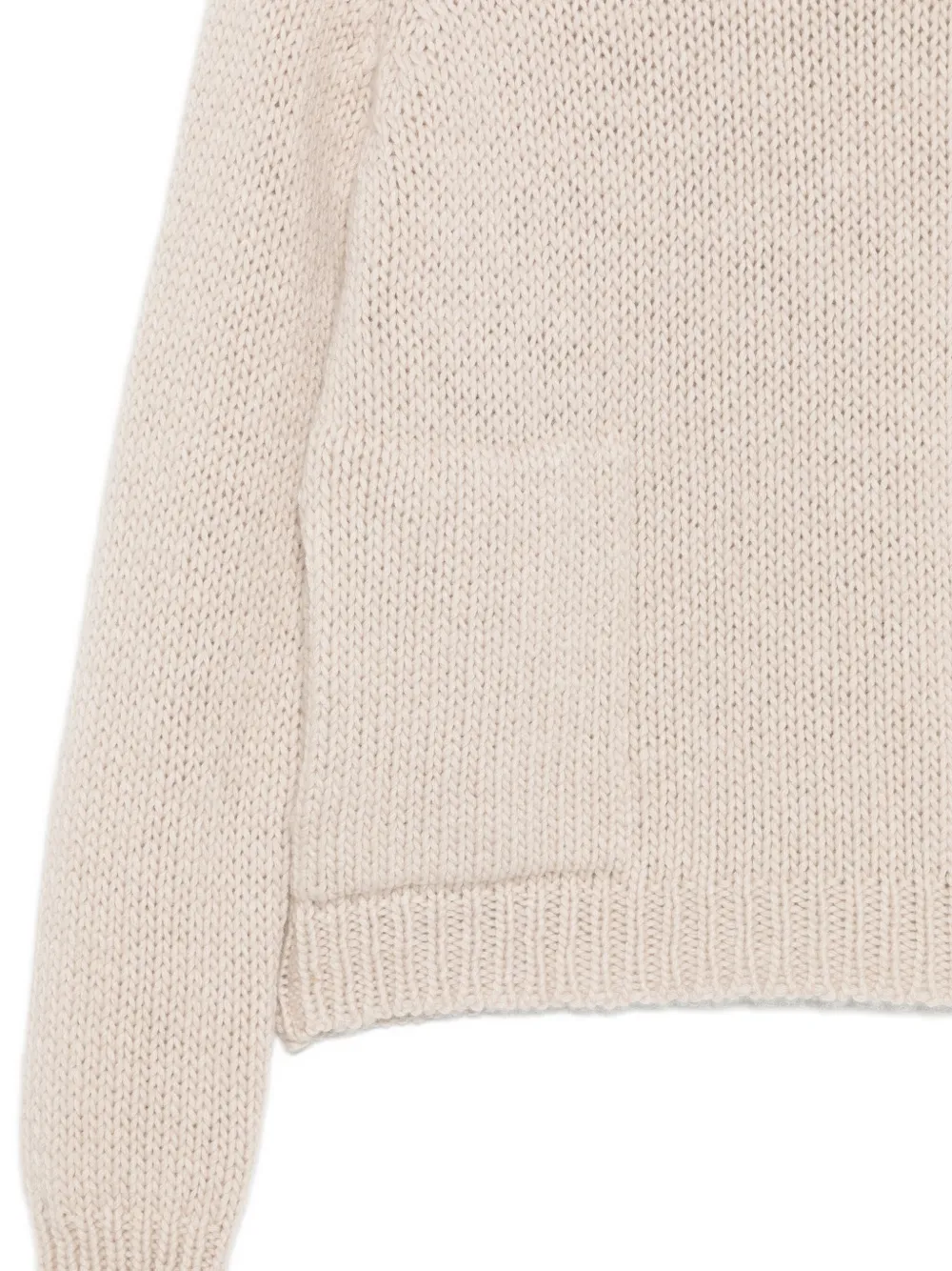 Private 0204 Pocket-detail Cashmere Sweater In Neutral