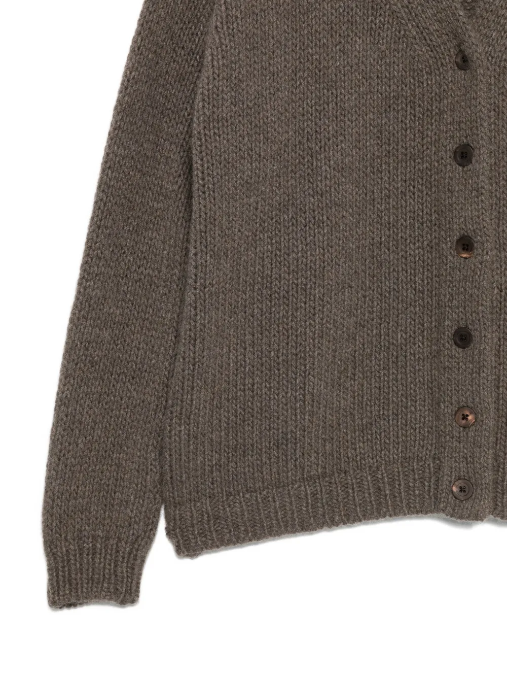 Private 0204 Button-front Cashmere Cardigan In Gray