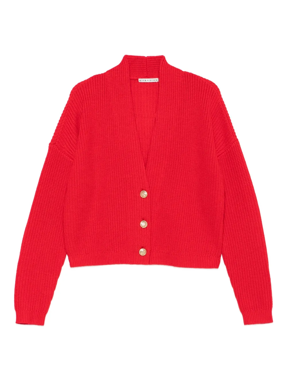 alice + olivia V-neck cardigan - Rosso