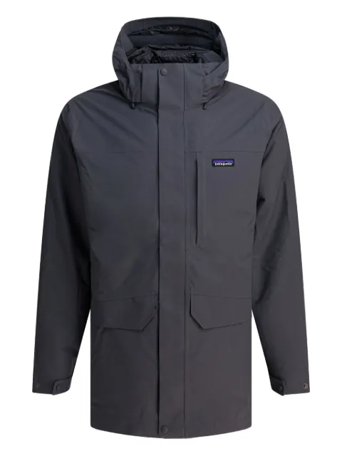 Patagonia logo-patch padded coat