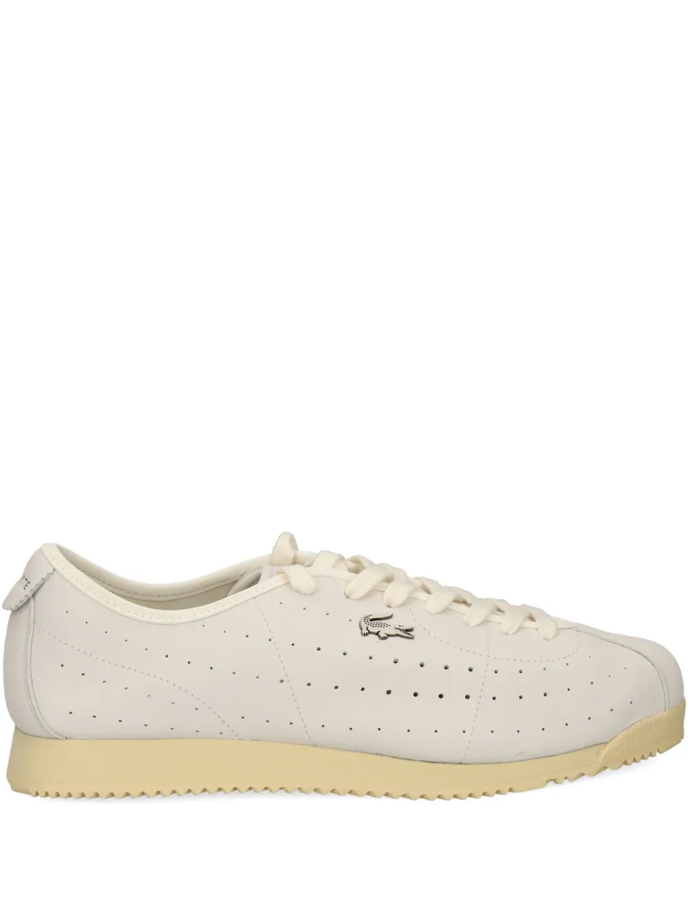 Lacoste Club-Low perforated leather sneakers White