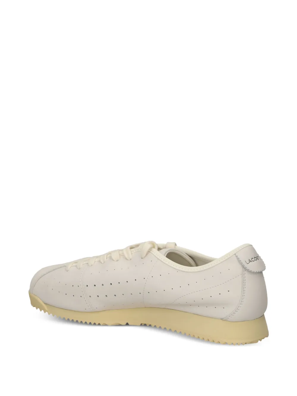 Lacoste Club-low Perforated Leather Sneakers In White