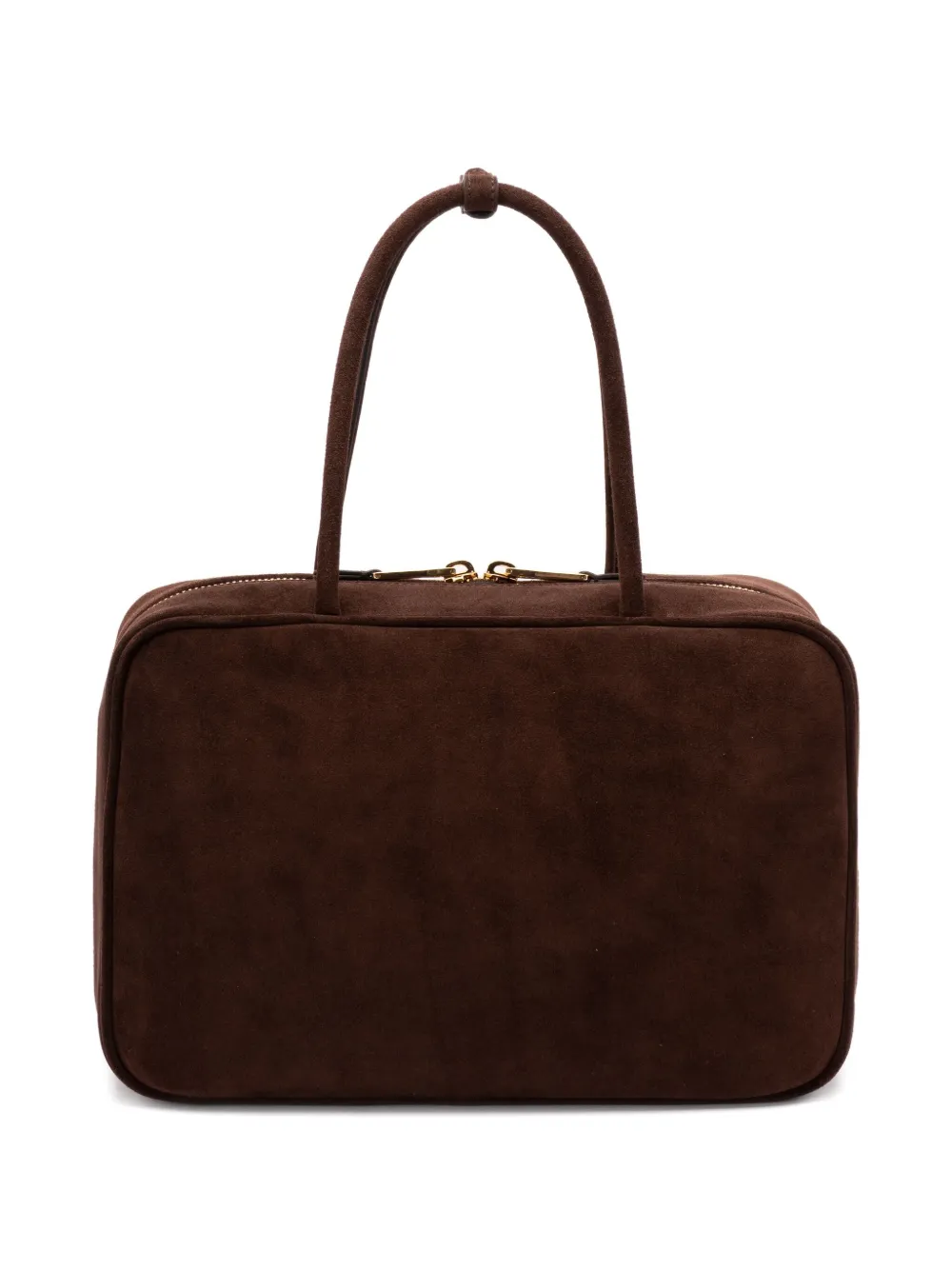Miu Miu embossed-logo top-handle bag - Bruin