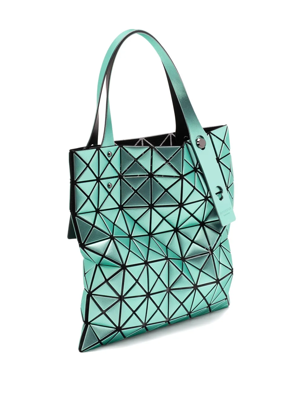 Bao Bao Issey Miyake Platinum Geometric-pattern Tote Bag In Green