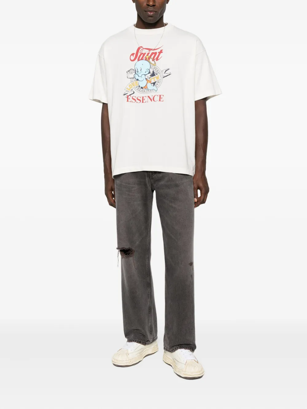 SAINT MXXXXXX Baby Michael T-shirt - Wit