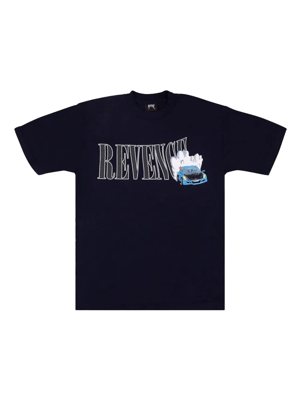 Revenge Burnout car-print T-shirt | White | Image 1