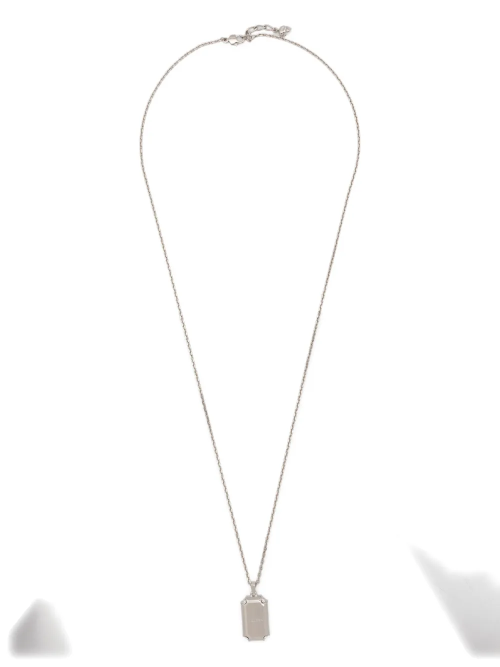 Alexander McQueen engraved logo necklace | Silver | Image 1