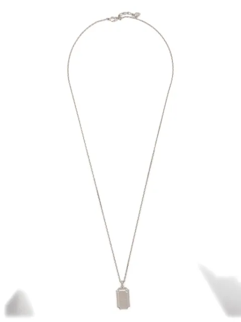 Alexander McQueen engraved logo necklace
