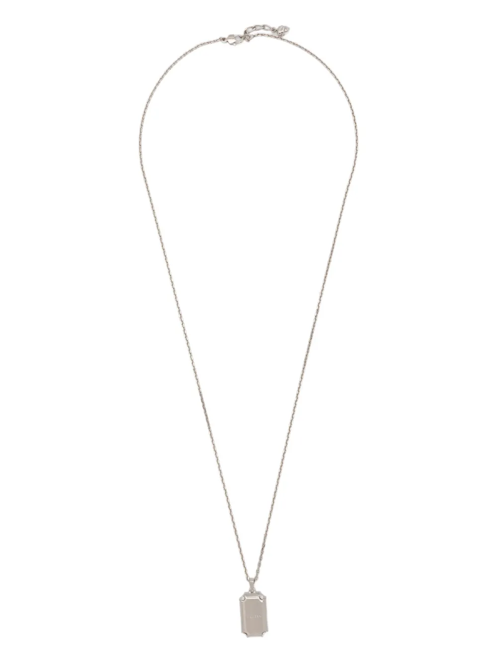 Alexander McQueen collar con logo grabado | plateado | Image 1