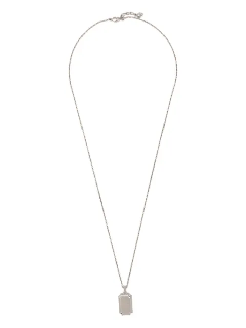 Alexander McQueen collar con logo grabado