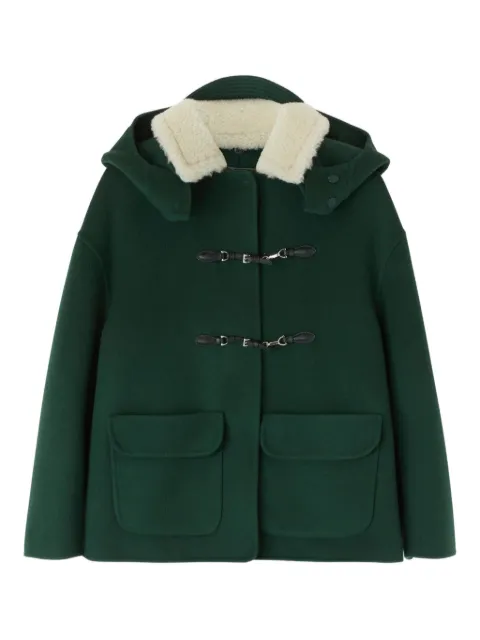 Ermanno Scervino shearling-collar hooded coat