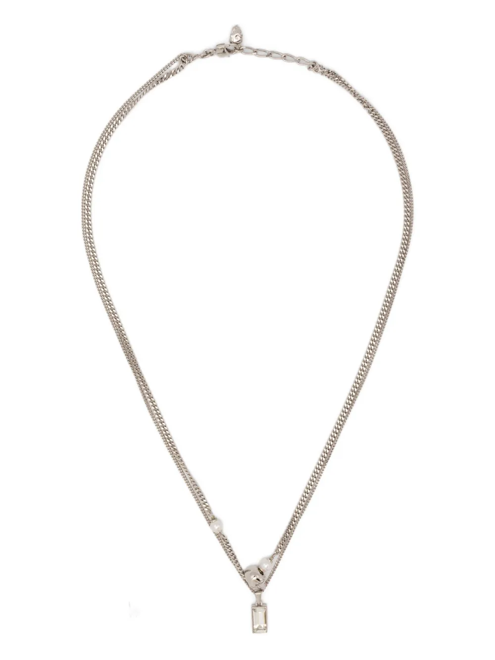 Alexander McQueen Skull brass necklace | Silver | Image 1