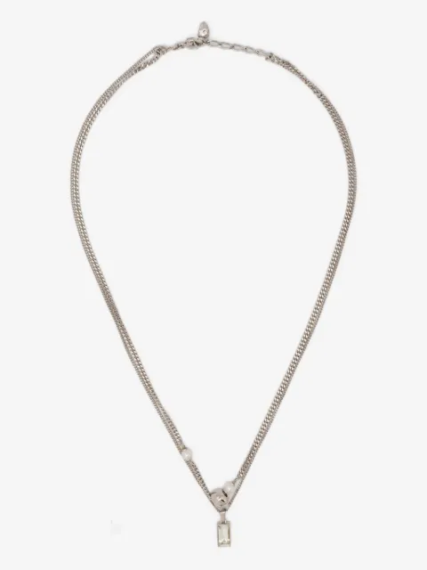 Alexander McQueen Skull brass necklace
