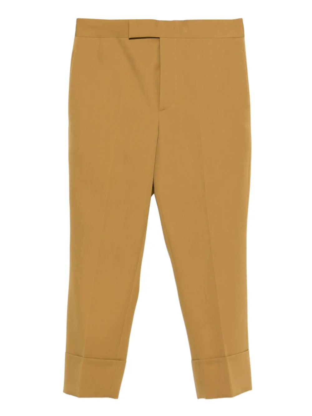 Sapio Gabardine Cuffed Trousers In Yellow