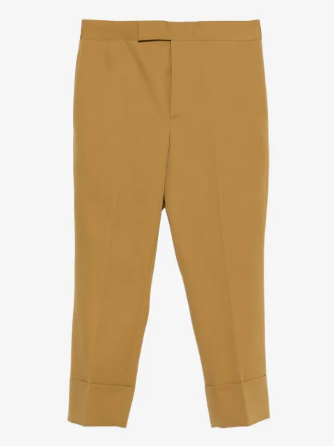 SAPIO gabardine cuffed trousers