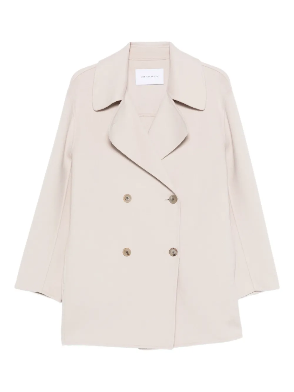 Iris Von Arnim wool-cashmere double-breasted coat | Neutrals | Image 1