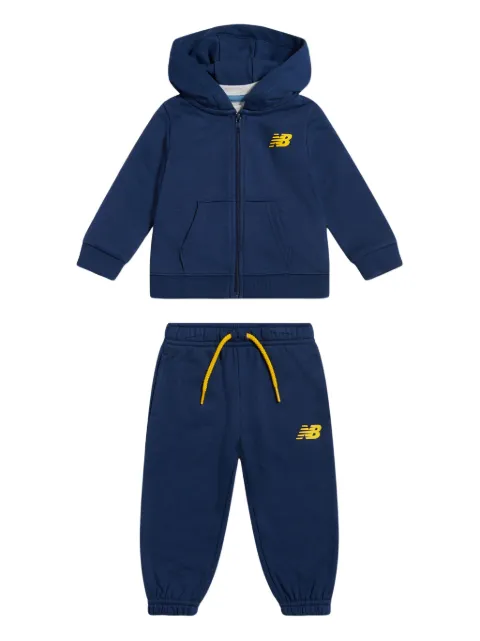 New Balance Kids logo-print zip tracksuit