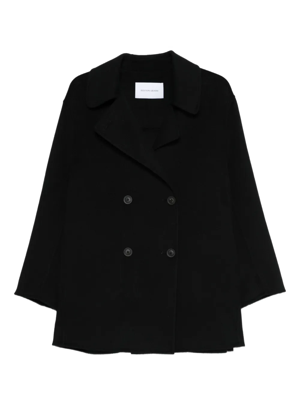 Iris Von Arnim double-breasted notched-lapel coat | Black | Image 1