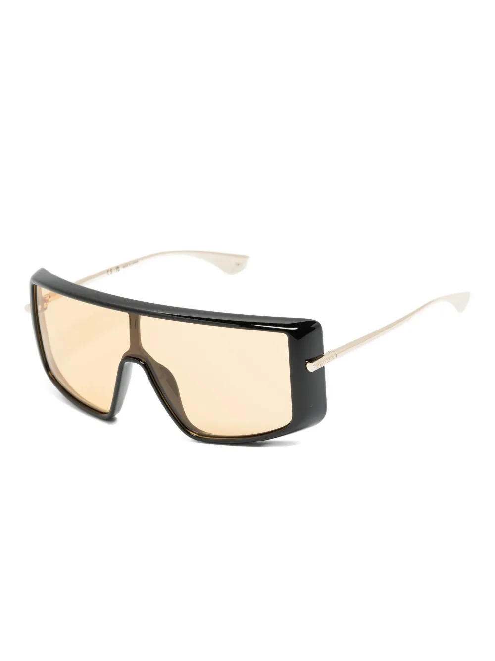 Alexander McQueen Eyewear geometric-frame sunglasses - Zwart