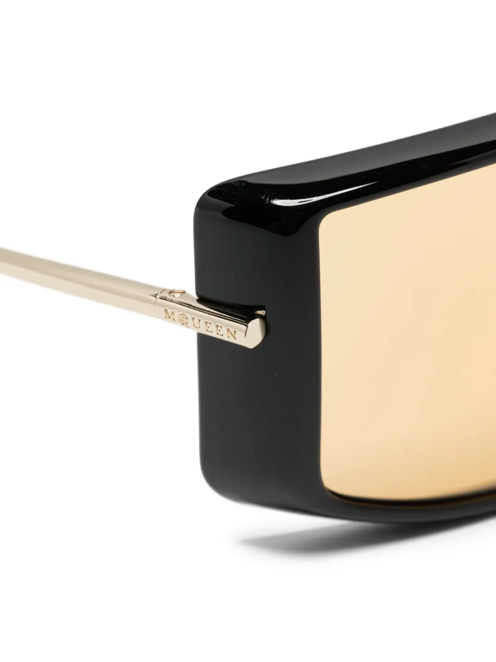 Alexander McQueen Eyewear Zonnebril met geometrisch montuur Zwart