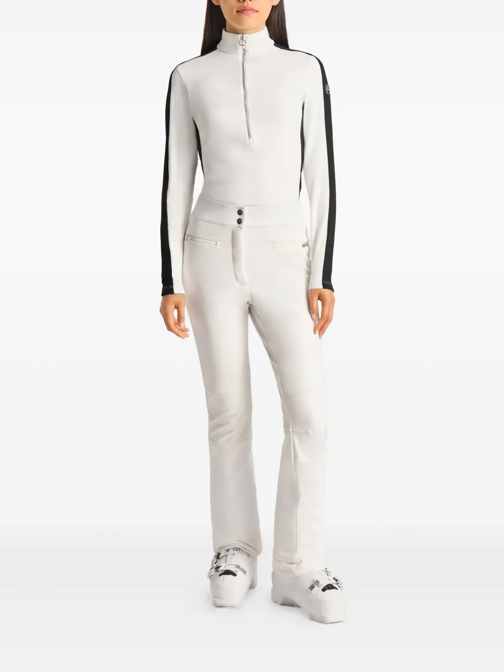 Fusalp Half-zip Panelled Ski Top In White
