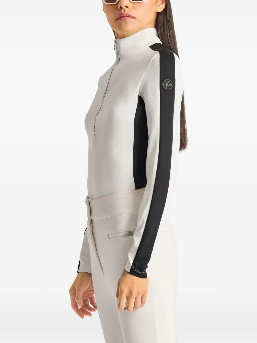 Fusalp Half-zip Panelled Ski Top In White