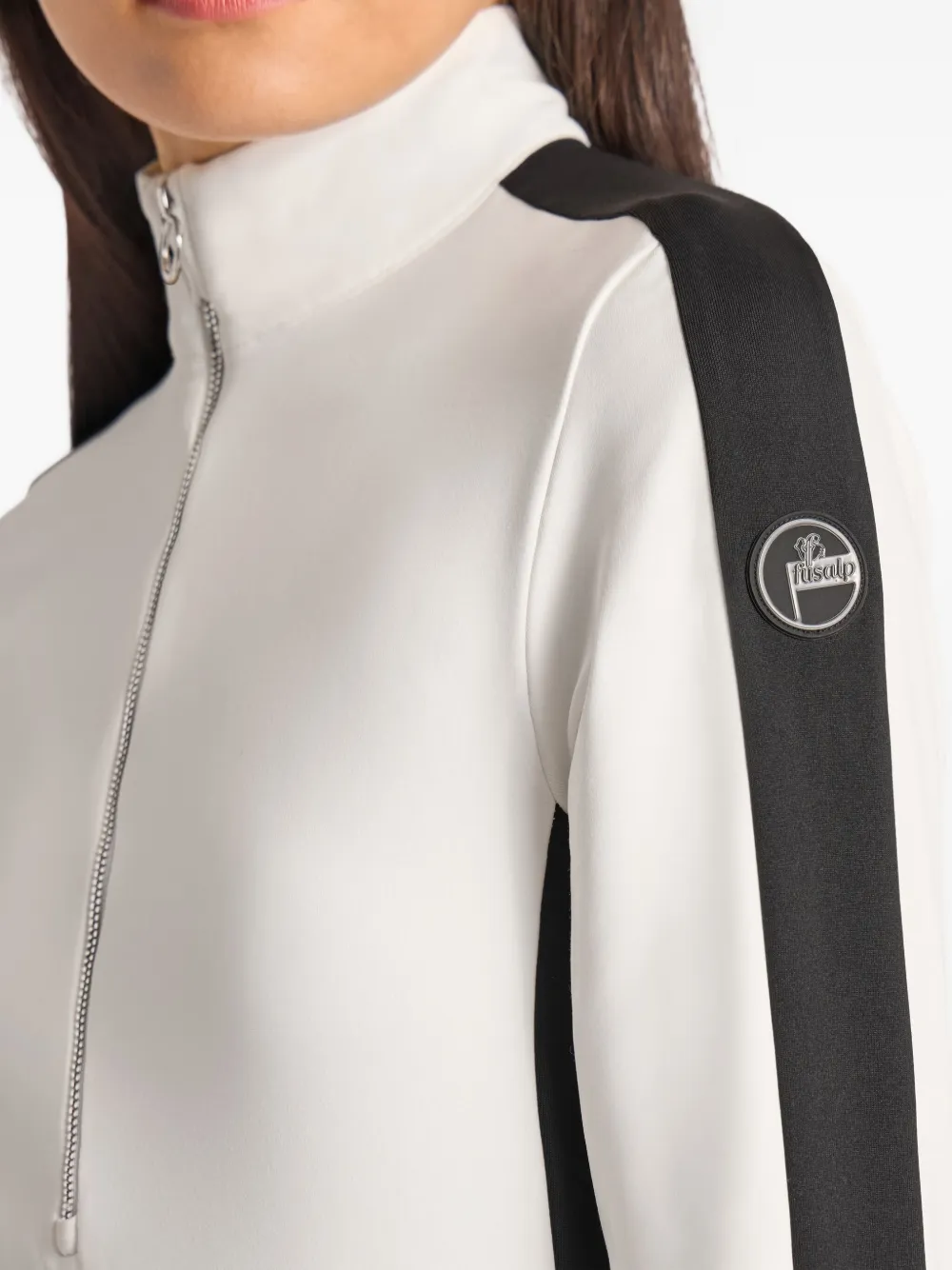 Fusalp Half-zip Panelled Ski Top In White