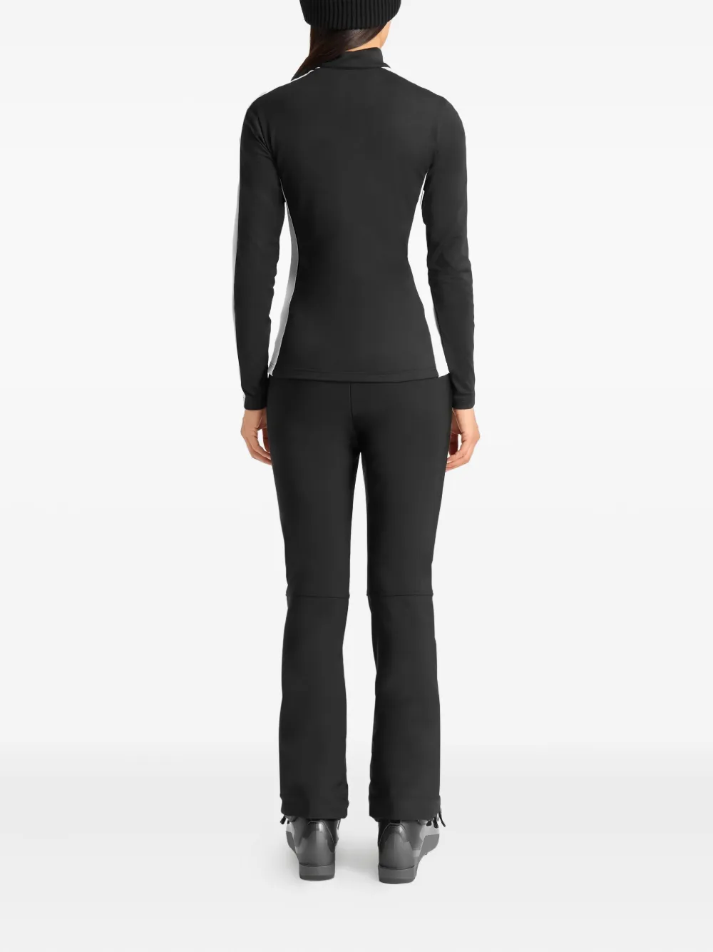 Fusalp Ski-top met vlakken en halve rits Zwart